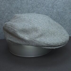 Vintage United Hatters‎ Hat Flat Cap Newsboy Mens Small Grey Made In USA Wool